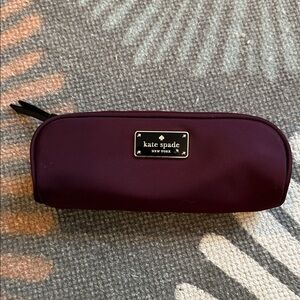 KATE SPADE COSMETIC BAG-SMALL-DEEP PLUM